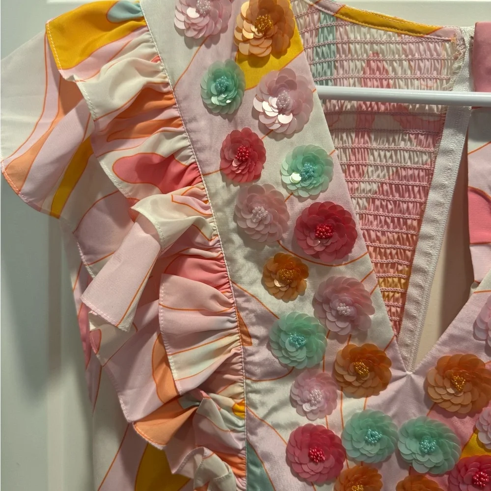 Sheridan French Stacey dress in Peony Wave - Picture 6 of 8